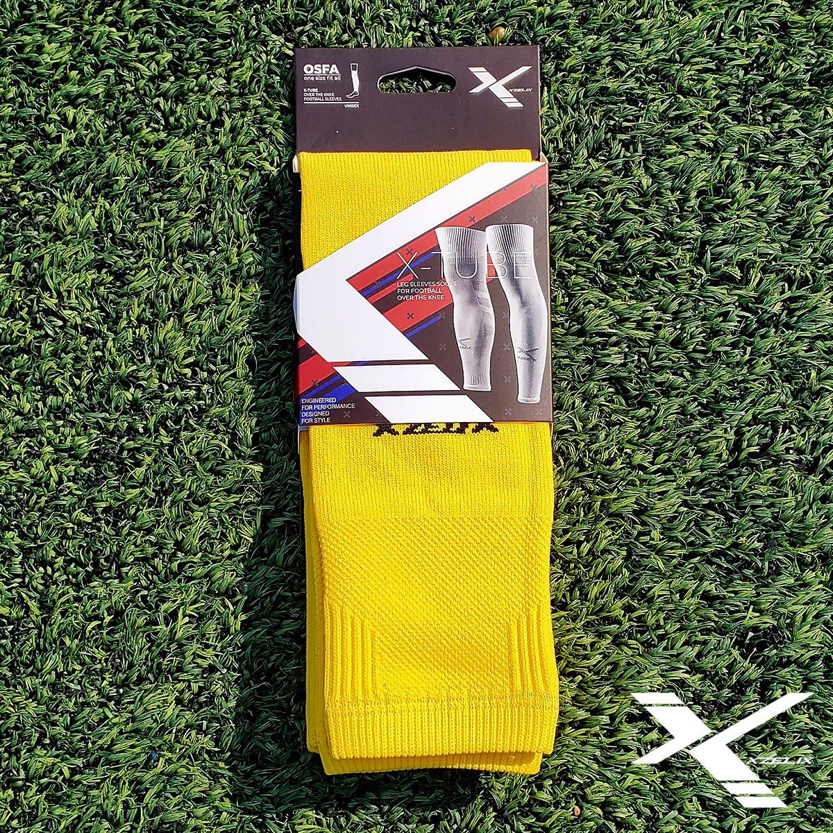 X-TUBE | Football Sleeves (Free Size-Yellow) - Image 8