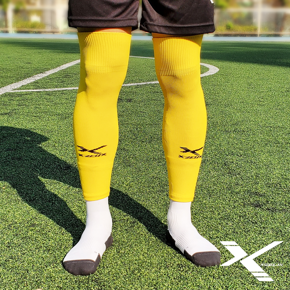 X-TUBE | Football Sleeves (Free Size-Yellow) - Image 2