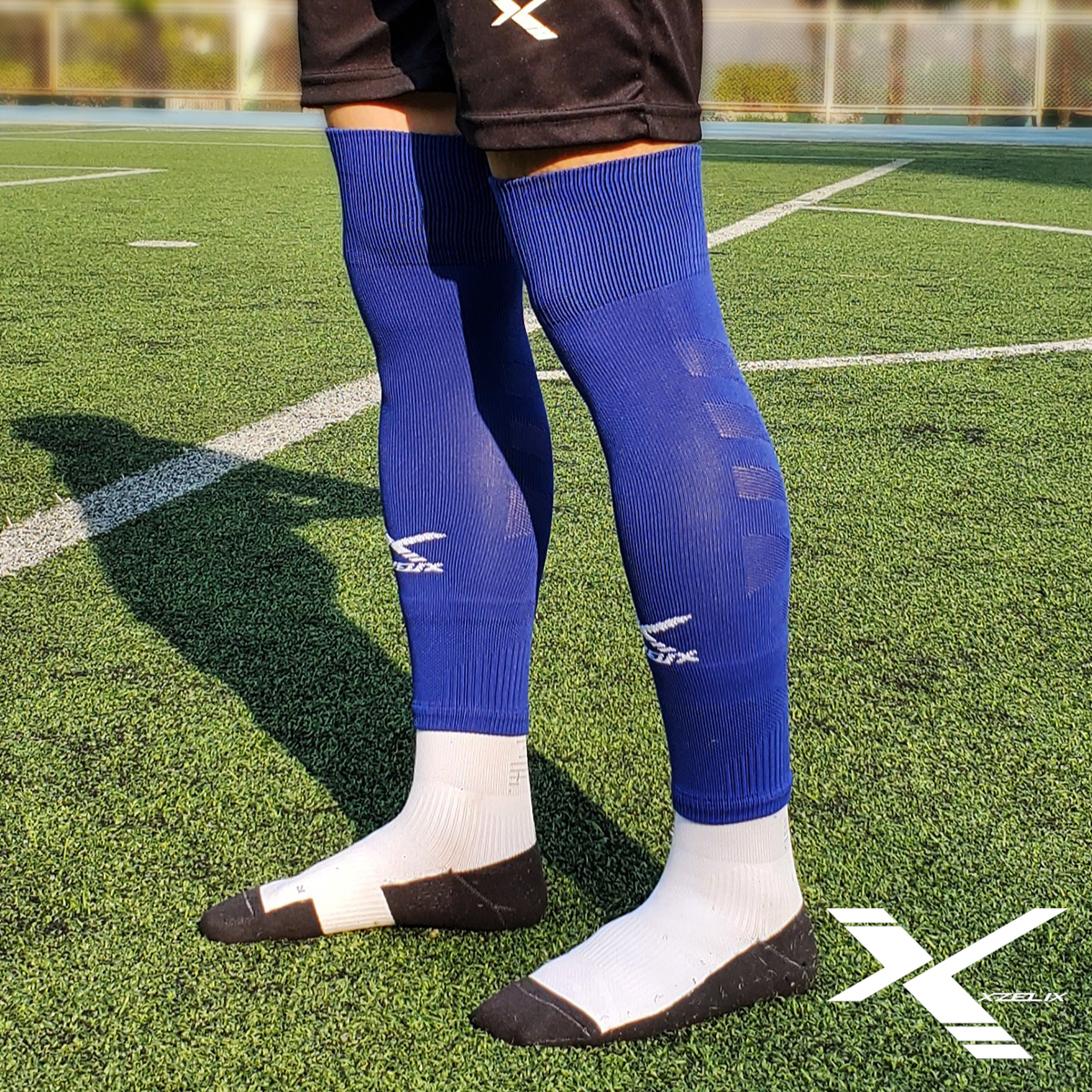 X-TUBE | Football Sleeves (Free Size-Blue) - Image 4