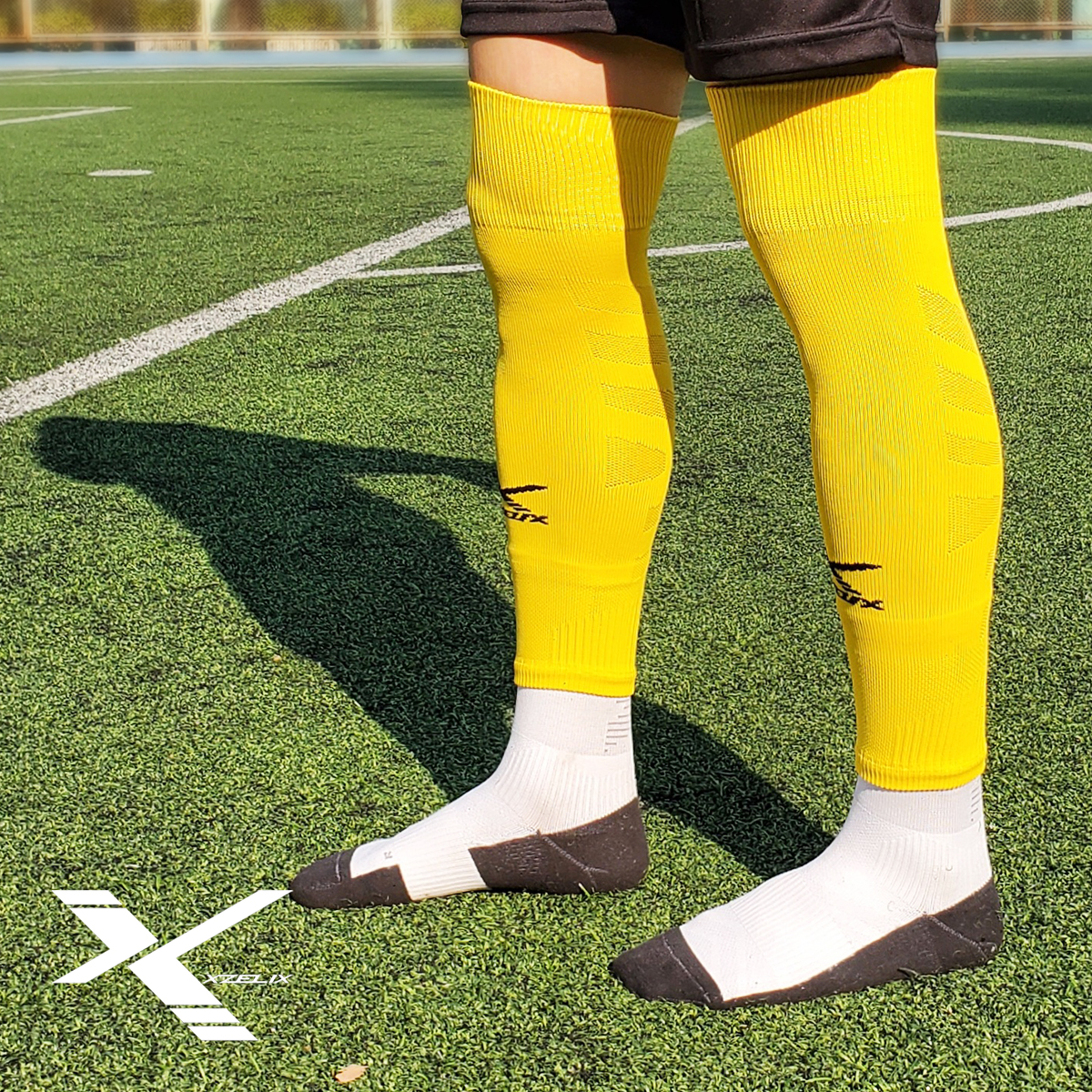 X-TUBE | Football Sleeves (Free Size-Yellow) - Image 4