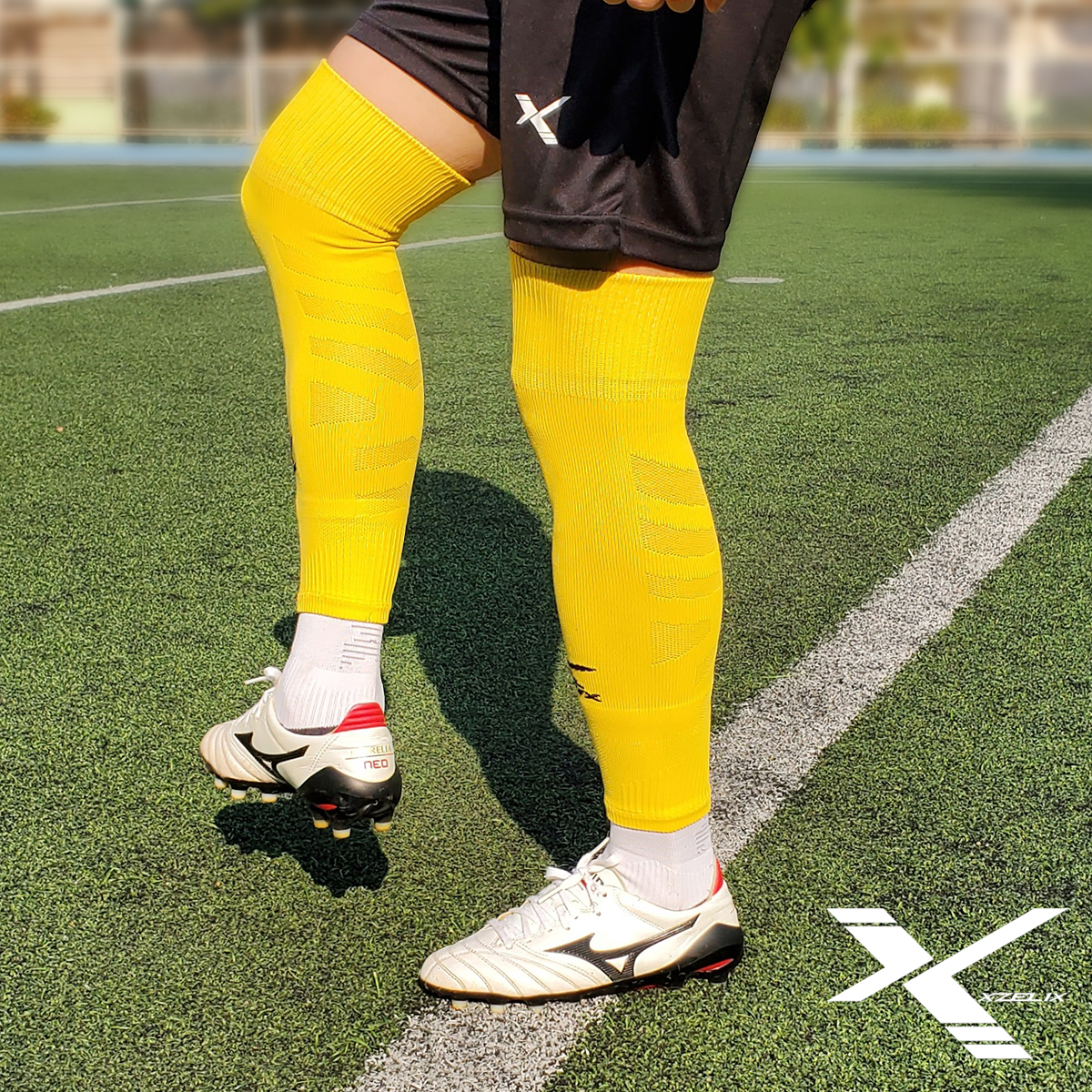 X-TUBE | Football Sleeves (Free Size-Yellow) - Image 6