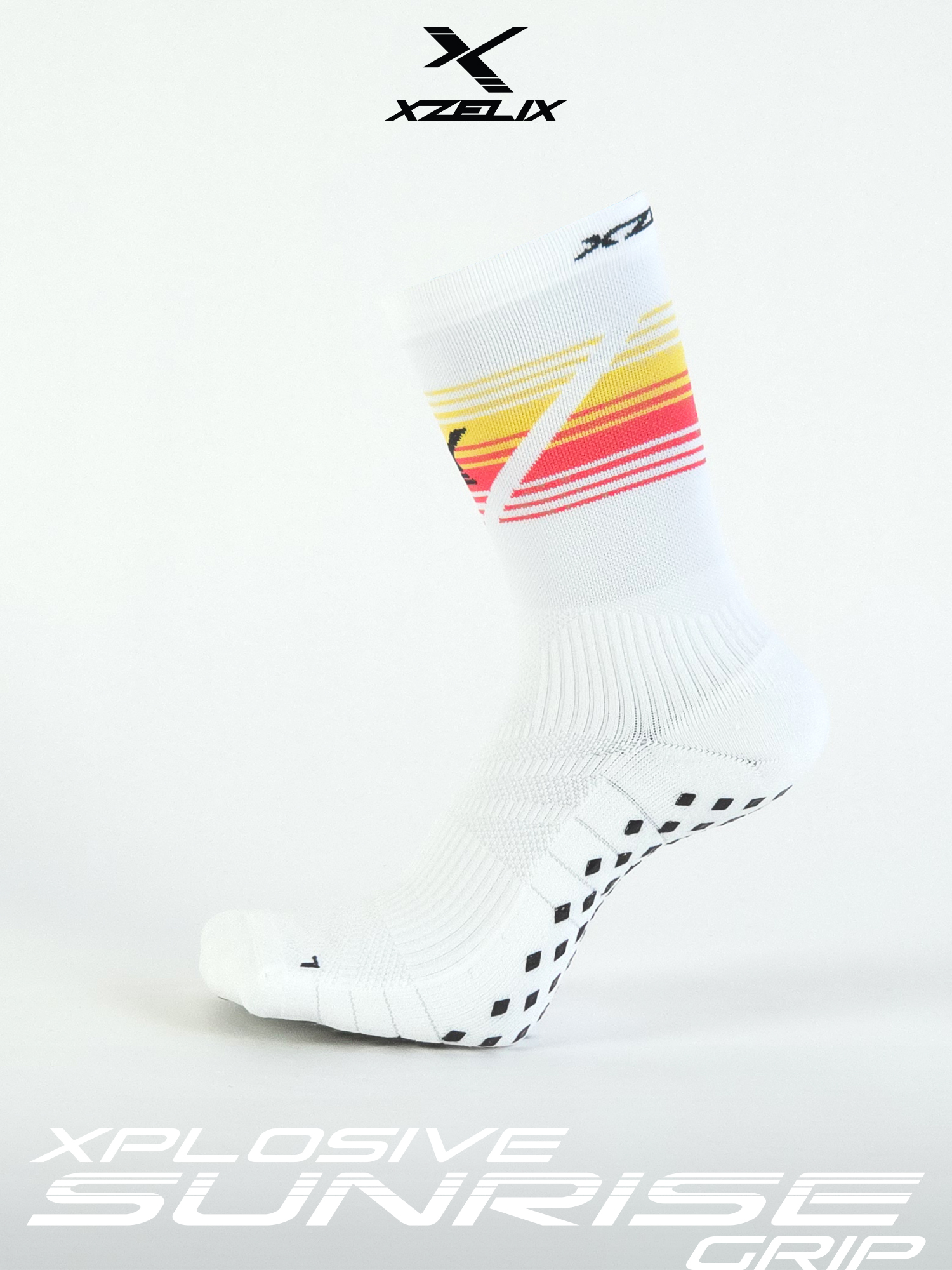 Xplosive GRIP - Sunrise Edition | Performance Crew Socks - Image 2