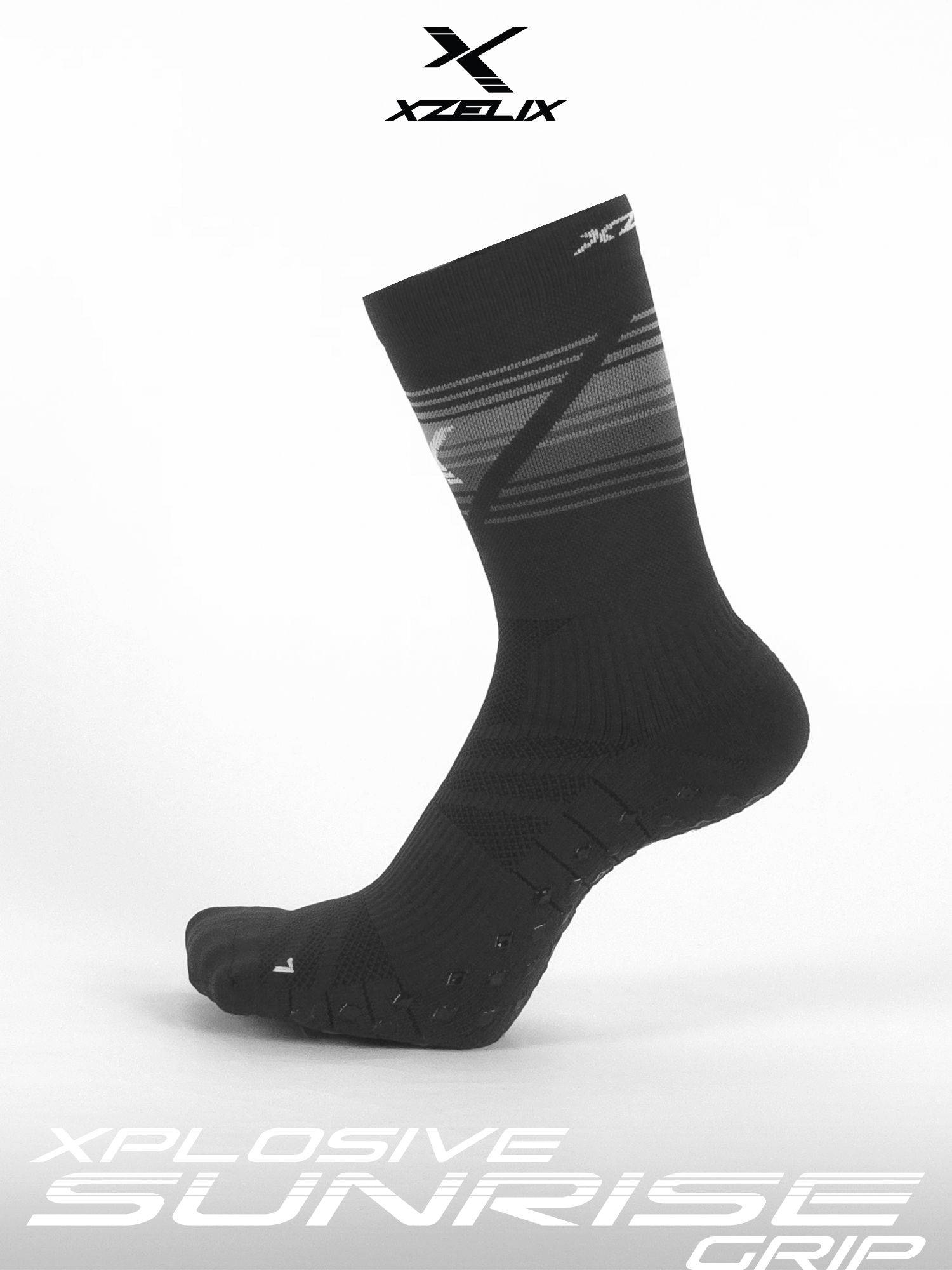 Xplosive GRIP - Sunrise Edition | Performance Crew Socks - Image 7