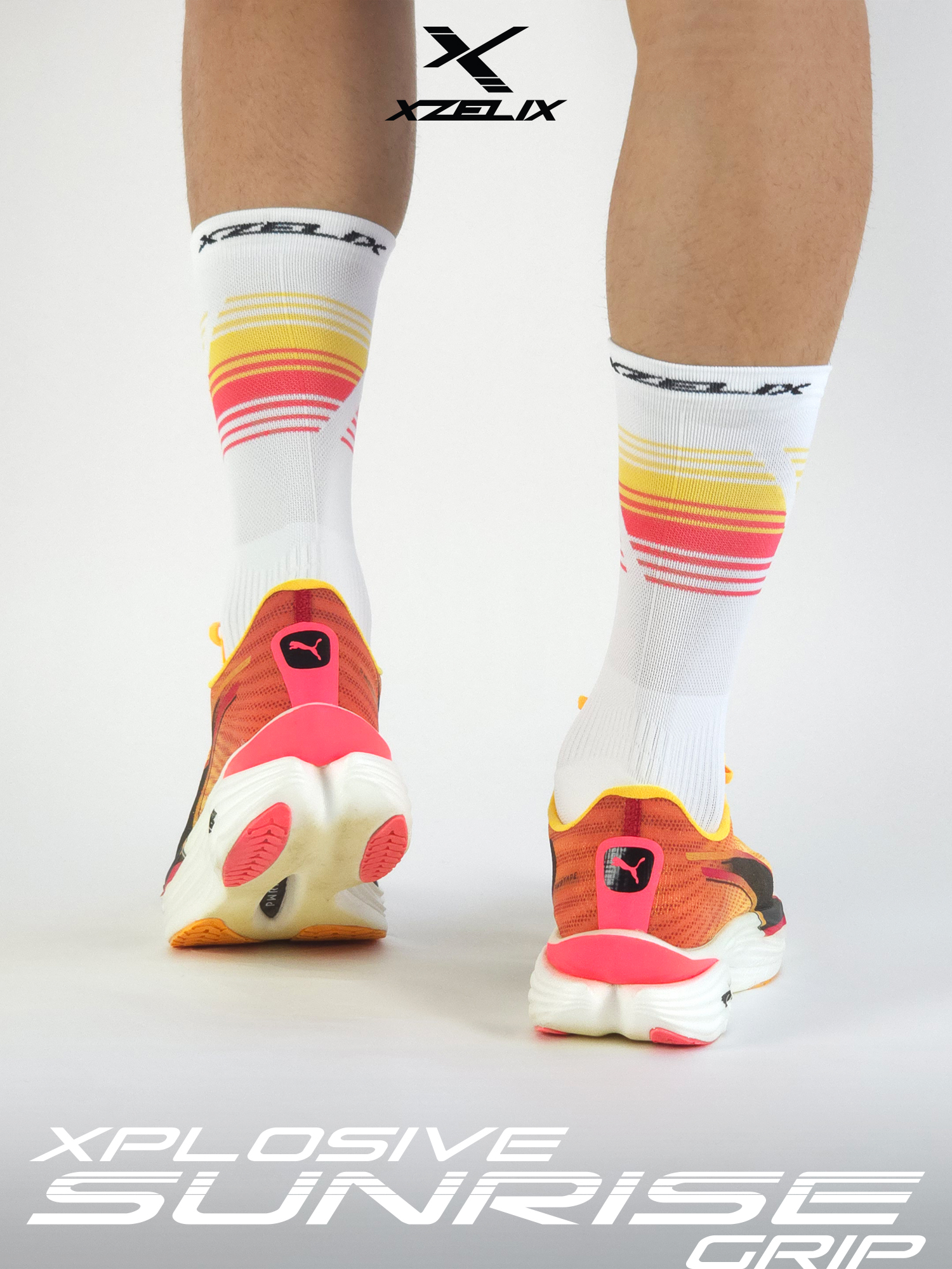 Xplosive GRIP - Sunrise Edition | Performance Crew Socks - Image 5
