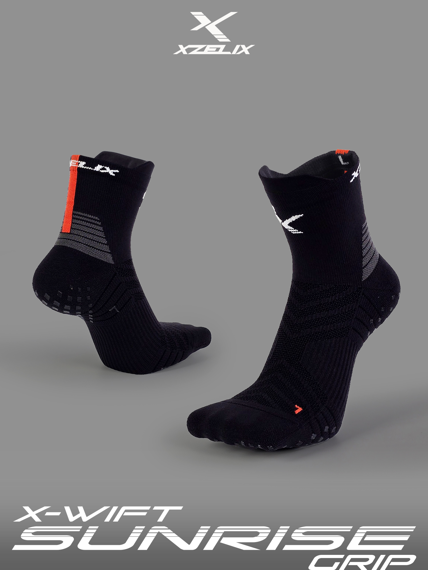 X-Wift GRIP - Sunrise Edition | Performance Low Cut Socks - Image 6
