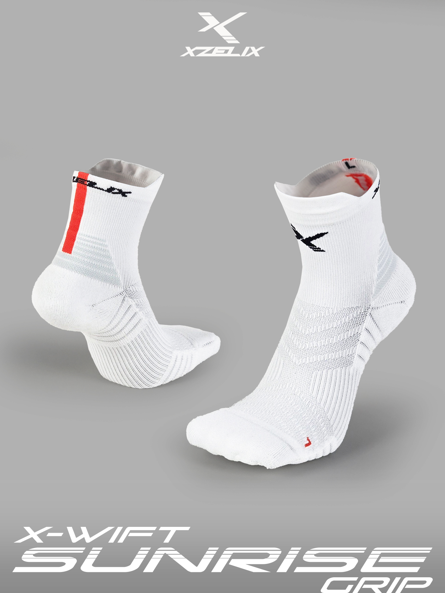 X-Wift GRIP - Sunrise Edition | Performance Low Cut Socks