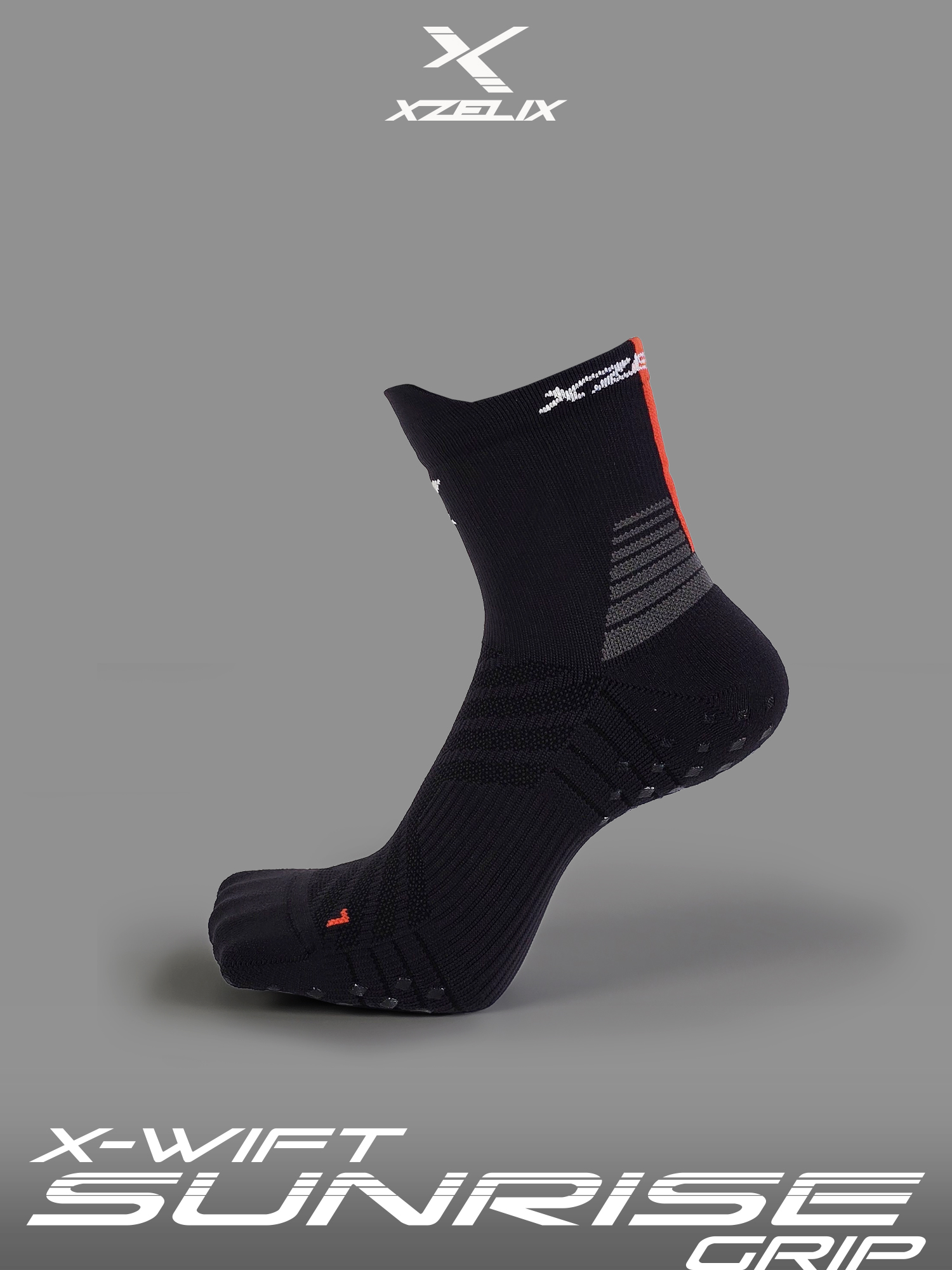 X-Wift GRIP - Sunrise Edition | Performance Low Cut Socks - Image 7