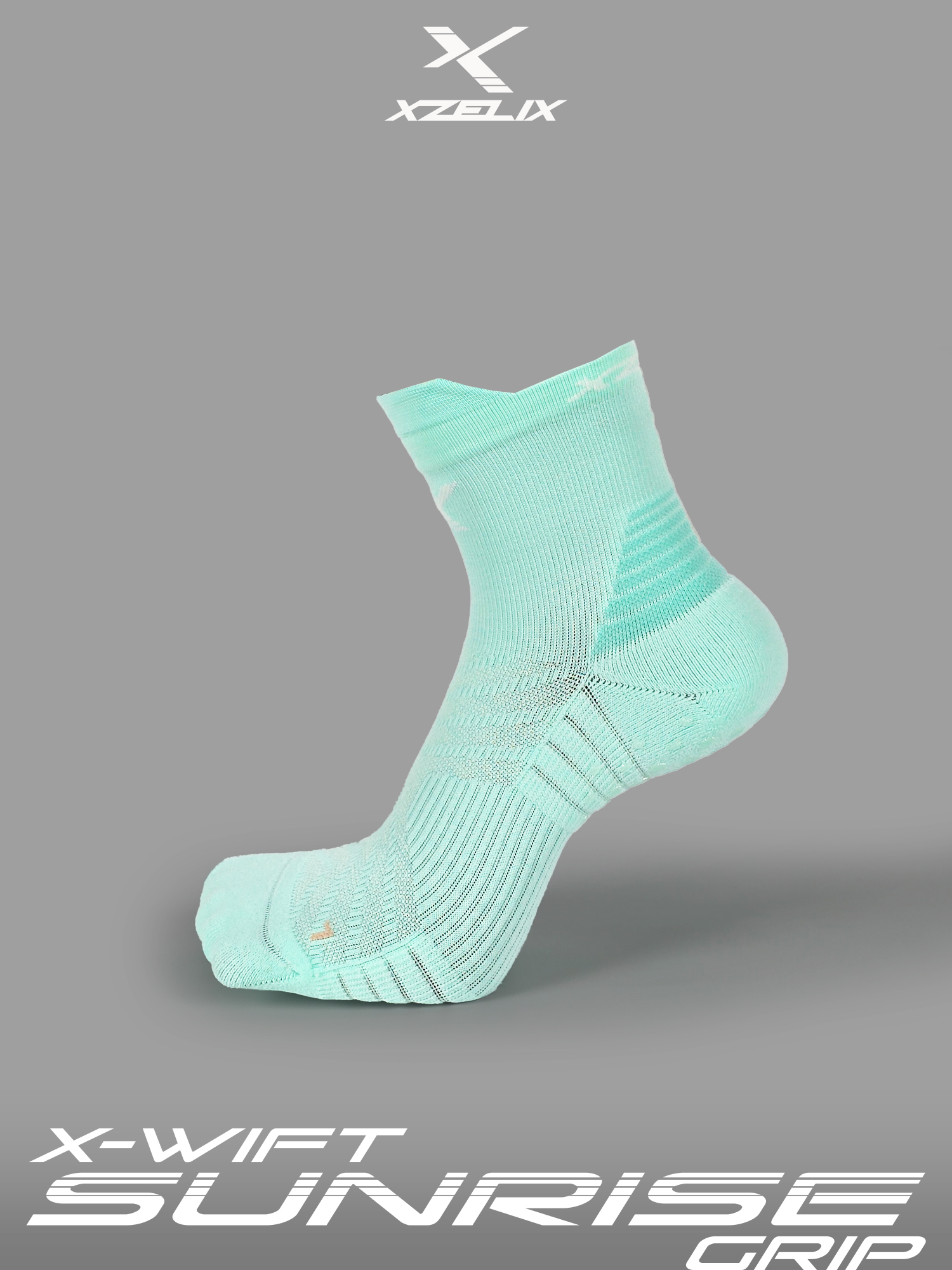 X-Wift GRIP - Sunrise Edition | Performance Low Cut Socks - Image 12
