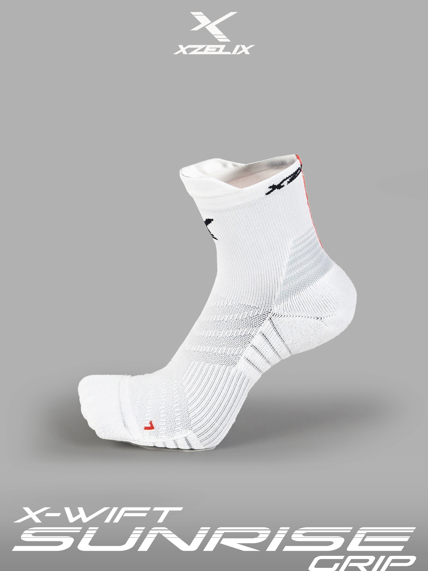 X-Wift GRIP - Sunrise Edition | Performance Low Cut Socks - Image 2