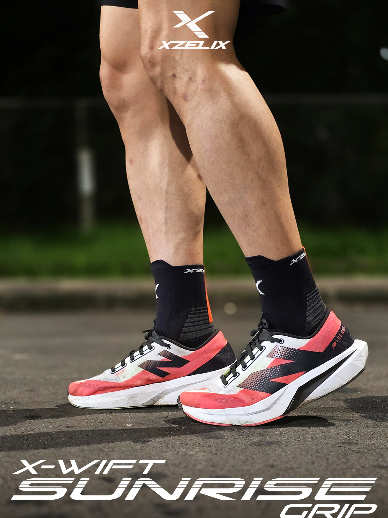 X-Wift GRIP - Sunrise Edition | Performance Low Cut Socks - Image 9